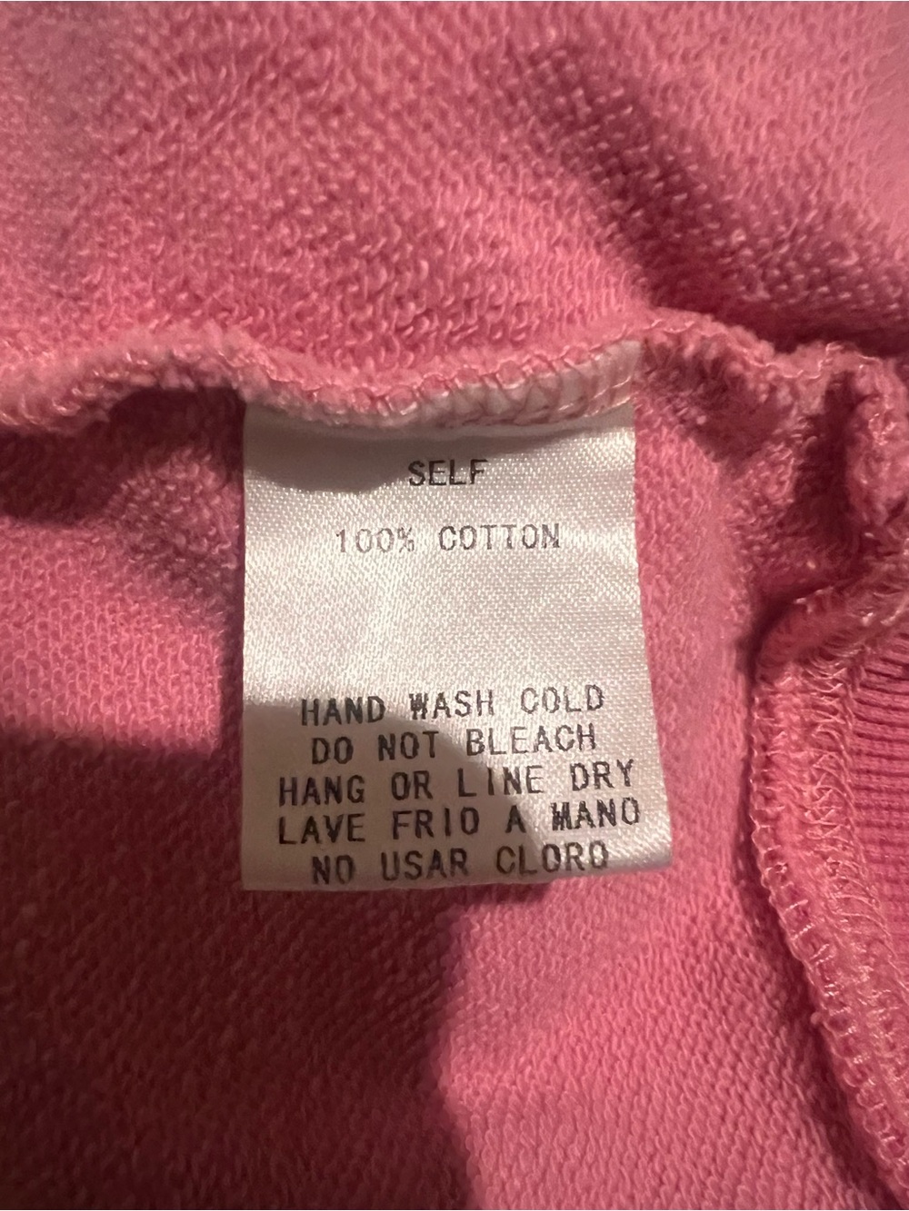 easel Pink Crewneck Sweatshirt with Subtle Ribbed Trim - Picture 4 of 4